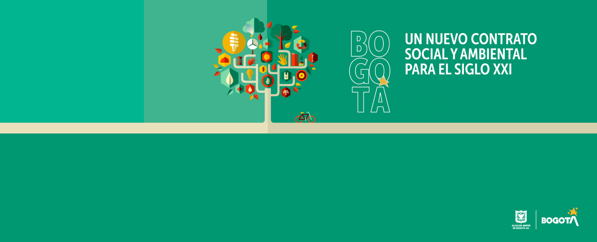 Ilustración vectorial - Plan de desarrollo de Bogotá