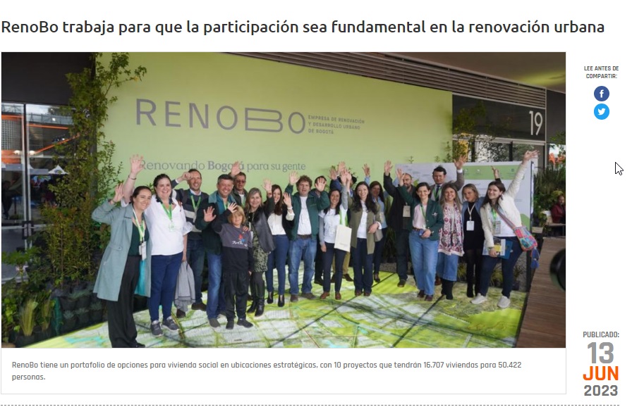 RenoBo trabaja para que la participación sea fundamental en la renovación urbana