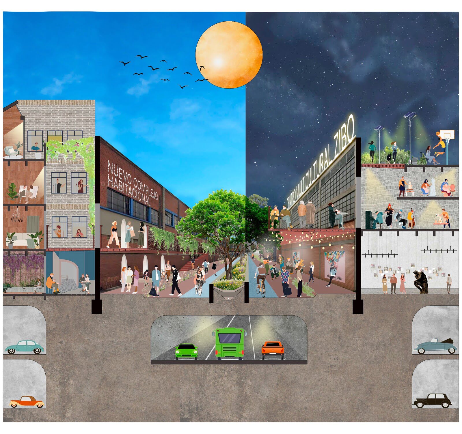 Corredor 17: Espacios heterogéneos para retornar la vida urbana y natural.