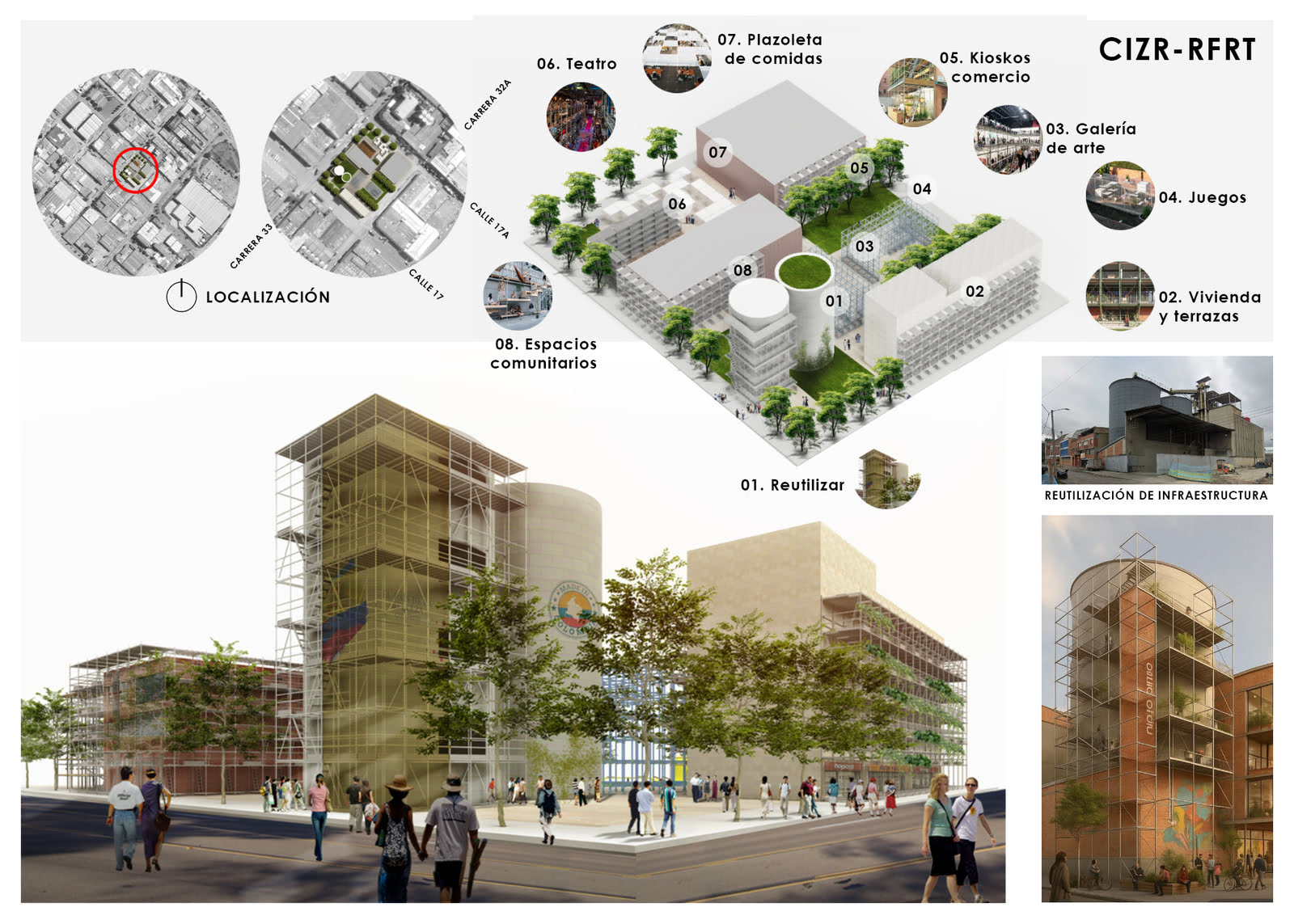 El andamio como arquitectura - Una poética en el reúso de contexto urbano