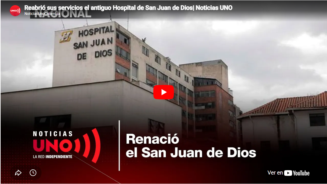 imagen de la portada del videoreportaje en youtube sobre el hospital san juan de Dios