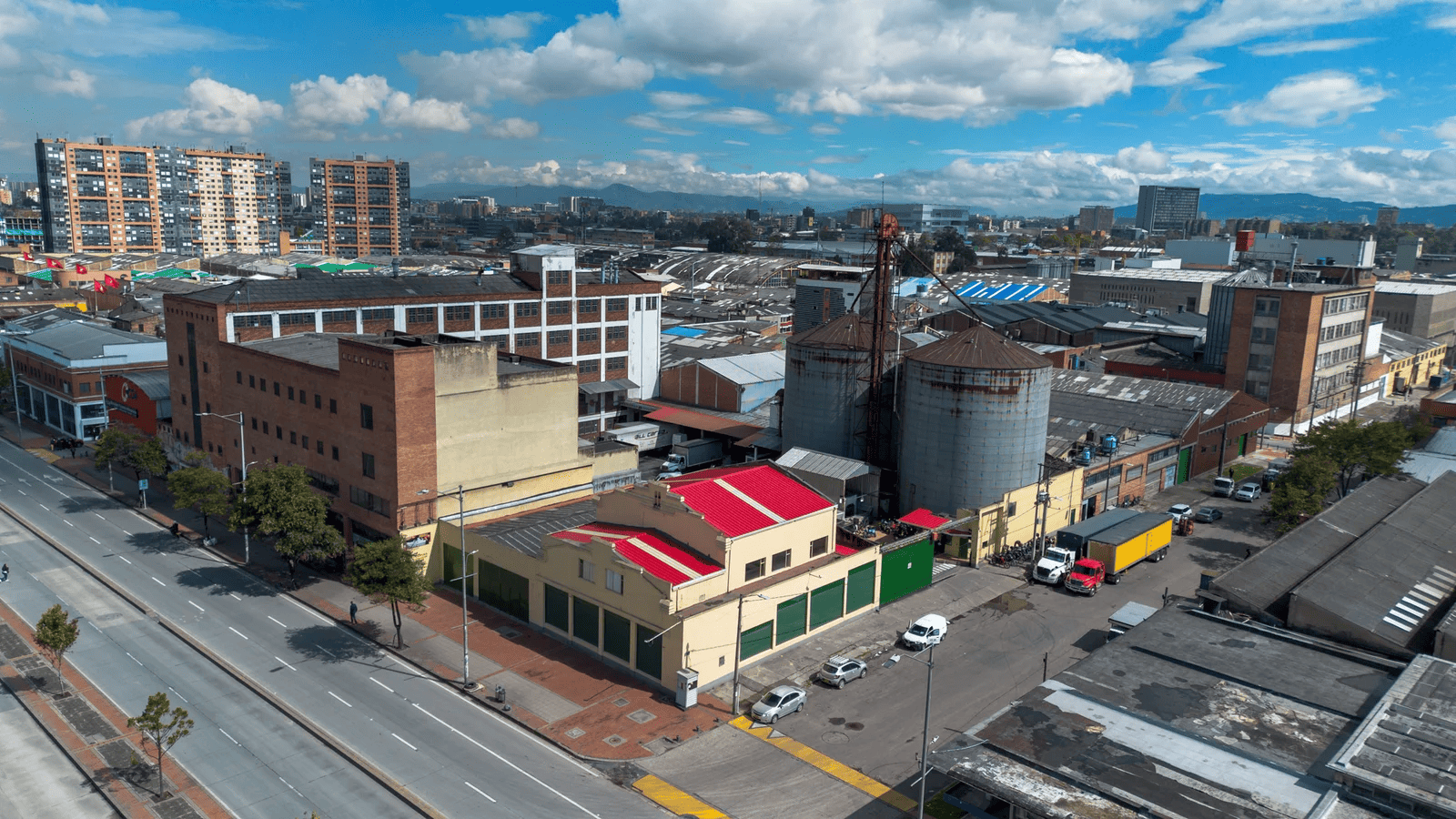 Fotografía zona industrial de bogotá