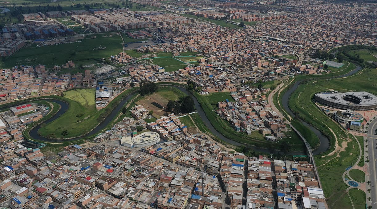 fotografía desde el aire plan parcial El edén el descanso