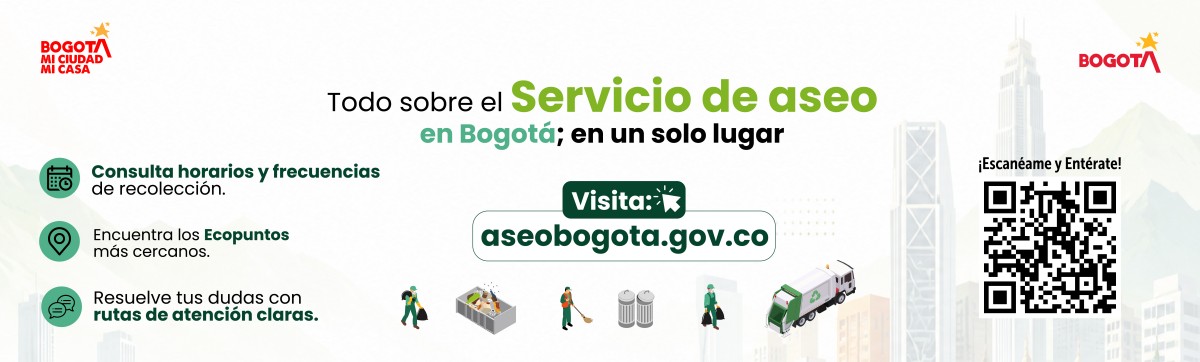 Todo sobre el servicio del aseo en Bogotá